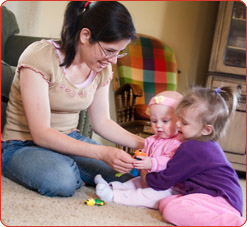 Family Enjoying Clean Carpet Start