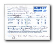 Customer Evaluation Card 10