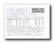 Customer Evaluation Card 11