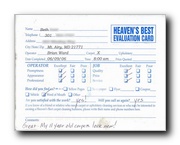 Customer Evaluation Card 4