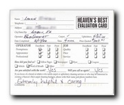 Customer Evaluation Card 5