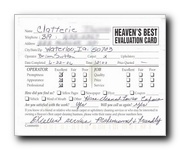 Customer Evaluation Card 8