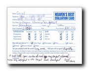 Customer Evaluation Card 9