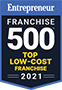 Entrepreneur Franchise 500 Low Cost Logo